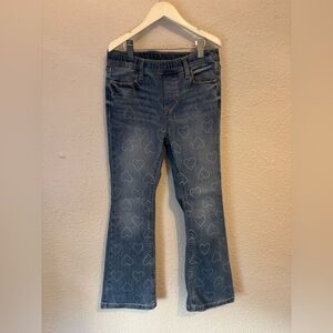 Tucker + Tate Heart-Print Blue Flared Jeans